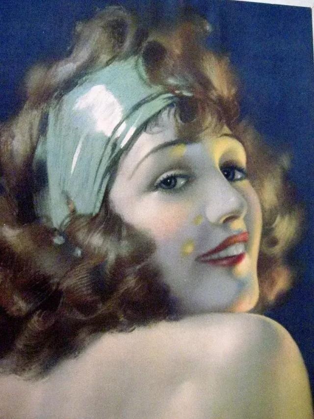 色粉画人物欧美姑娘经典,美国画家笔下美女