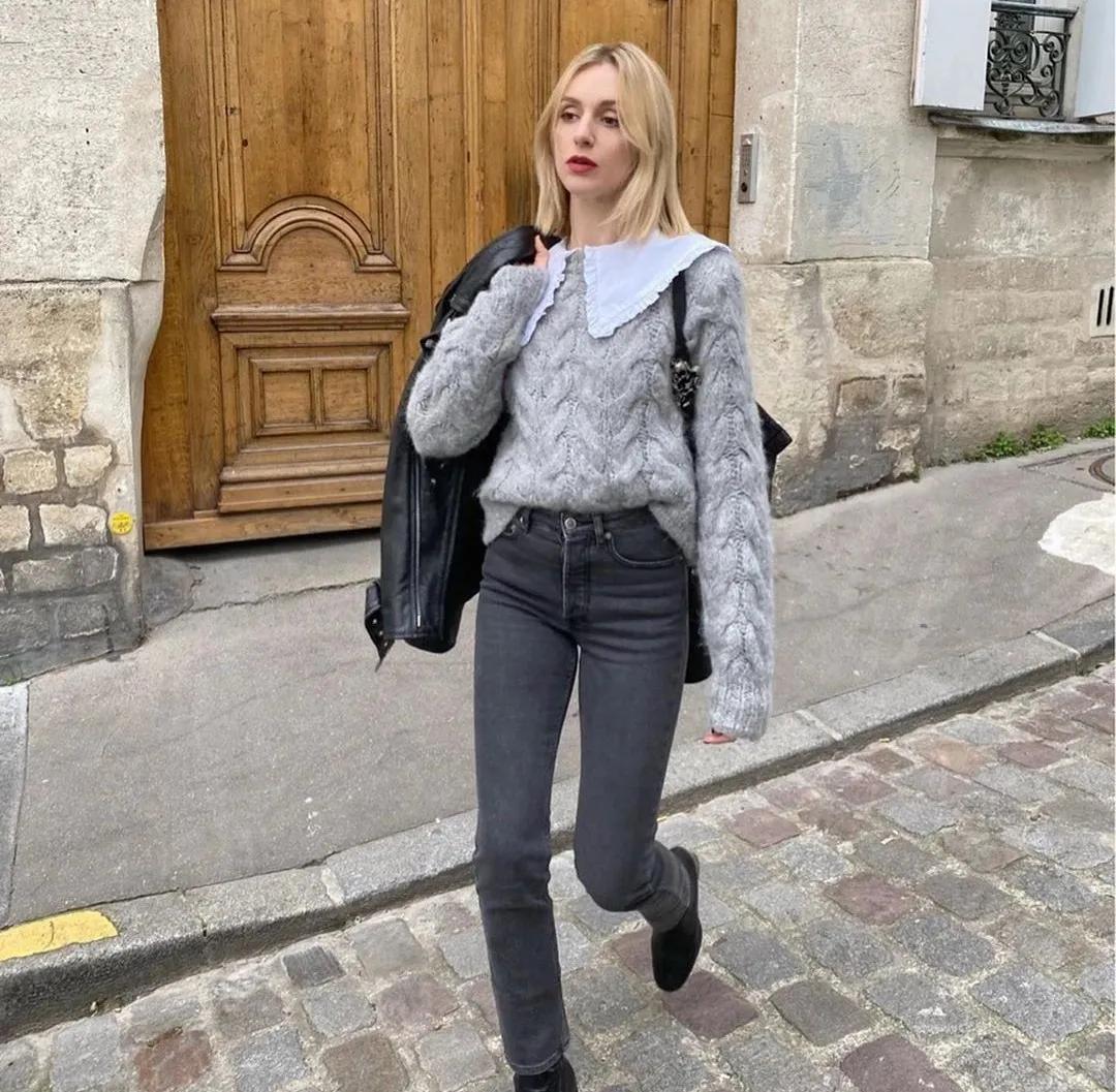 法式小众高级感小衫套装,超级好看的法式小衫