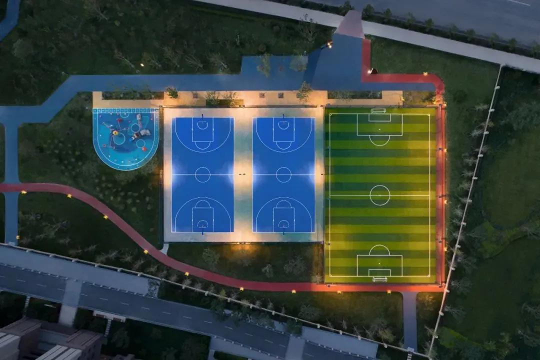 体育公园景观设计鸟瞰图,体育运动公园景观设计风格