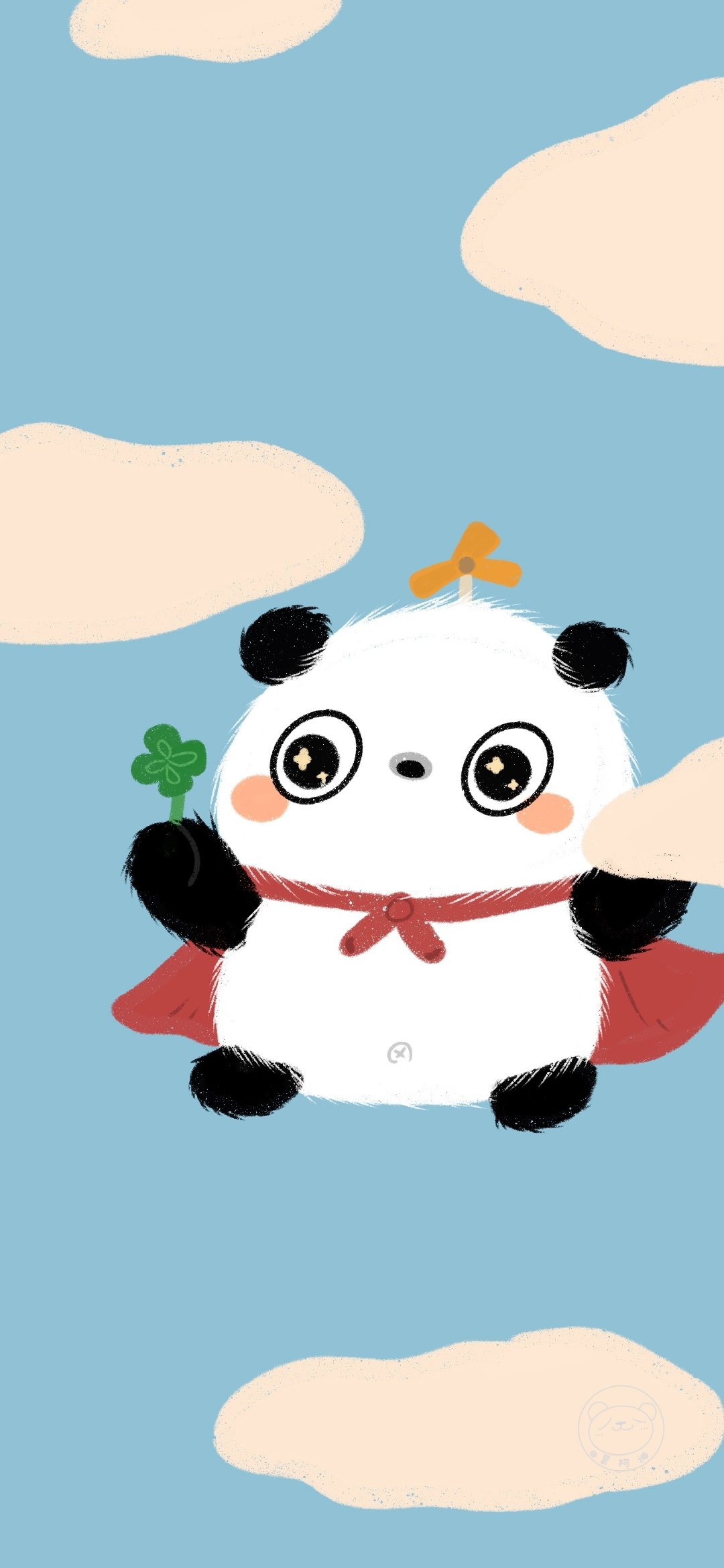 可爱圆滚滚熊猫壁纸,卡通熊猫壁纸可爱萌萌