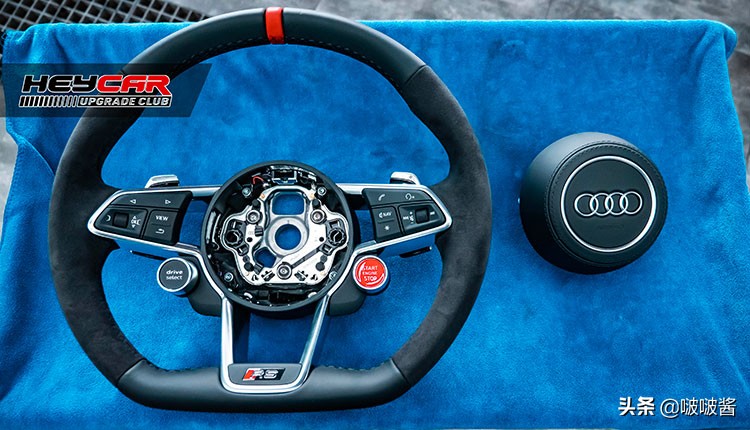 奥迪rs6方向盘,奥迪rs6赛道模式按键改装