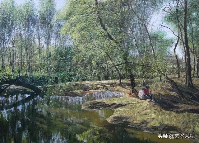 张冬峰油画风景作品欣赏,油画大师张晓刚