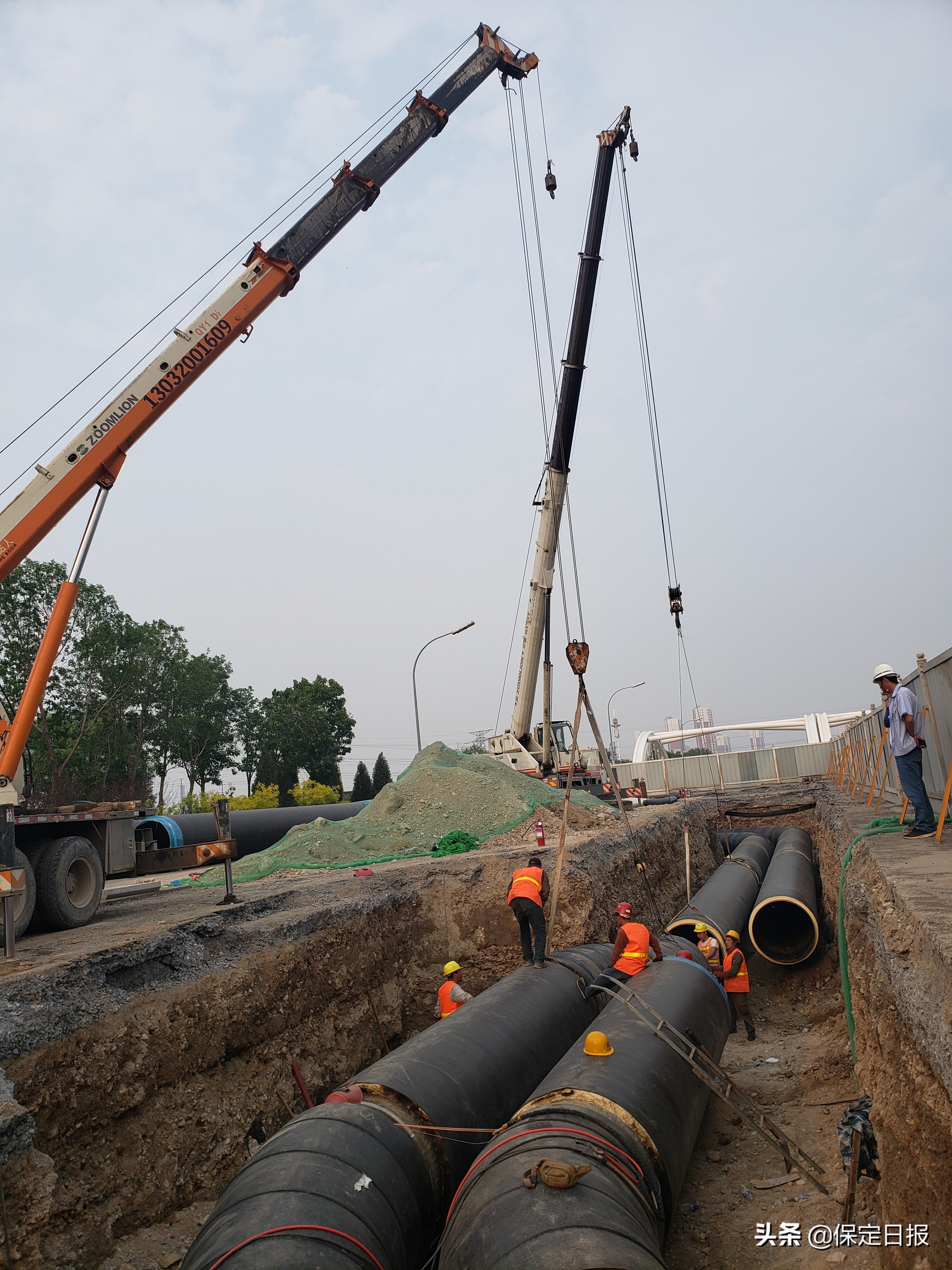 大唐集中供热相关工程施工正酣！供热面积增加300多万平方米涉及45个小区