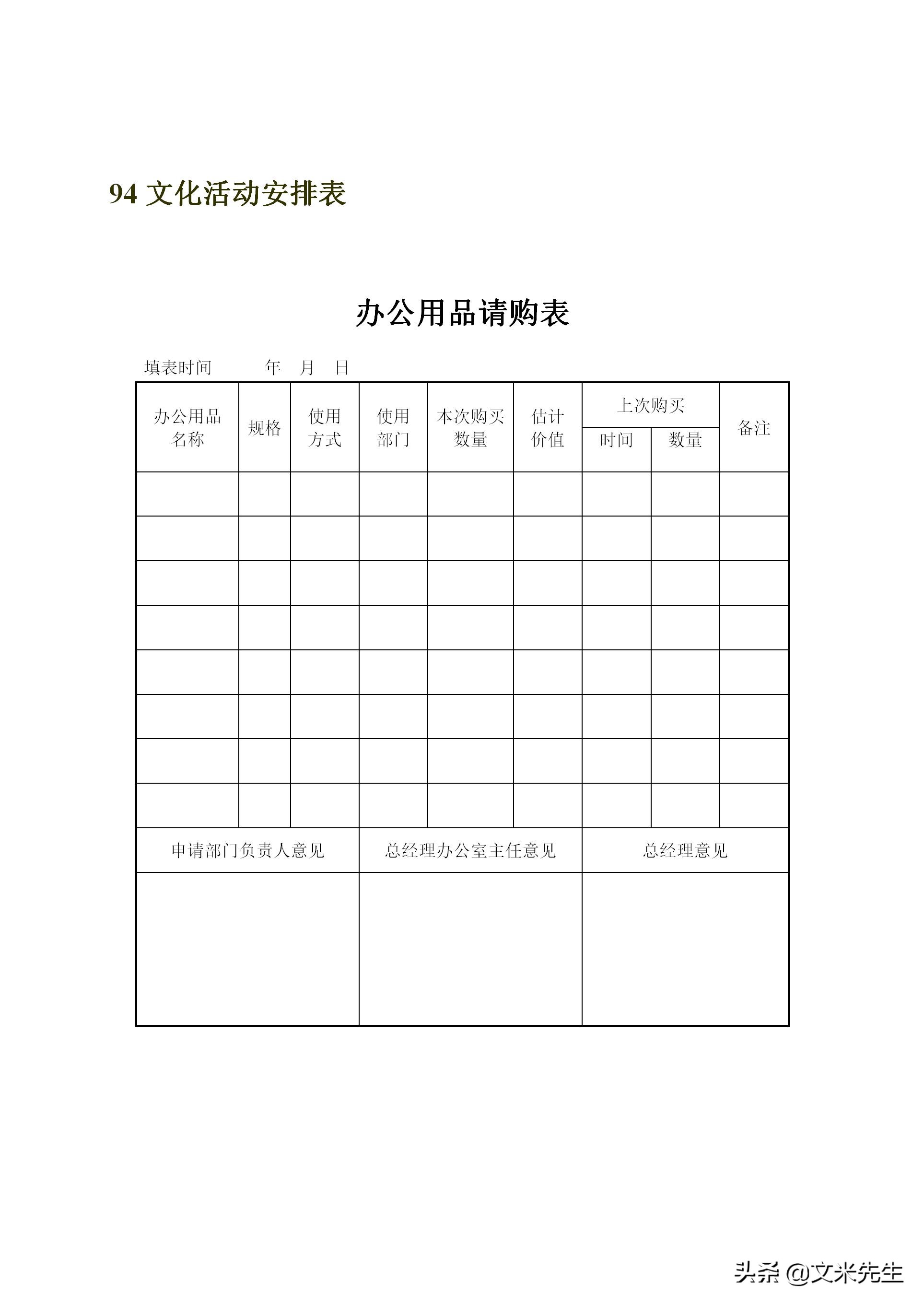 行政管理常用表格有哪些,行政管理制度表格流程规范大全图
