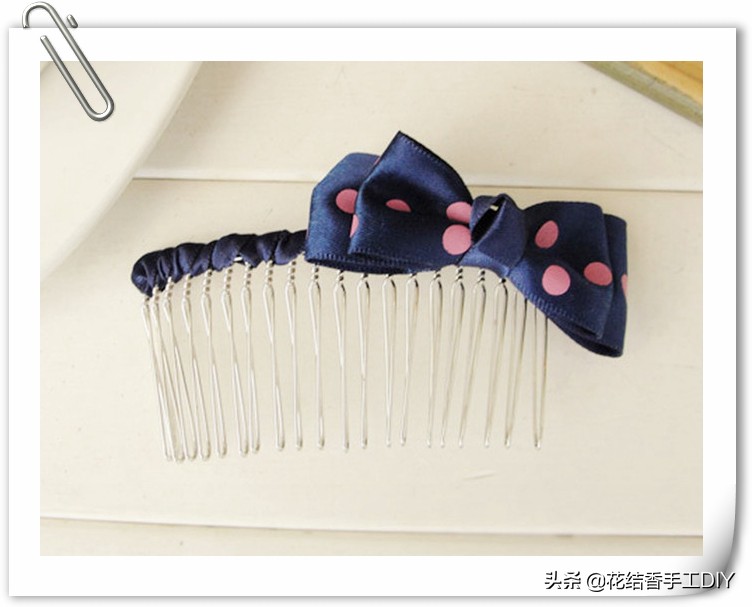 布艺发饰三层蝴蝶结发夹鸭嘴夹,手工制作蝴蝶结发饰教程
