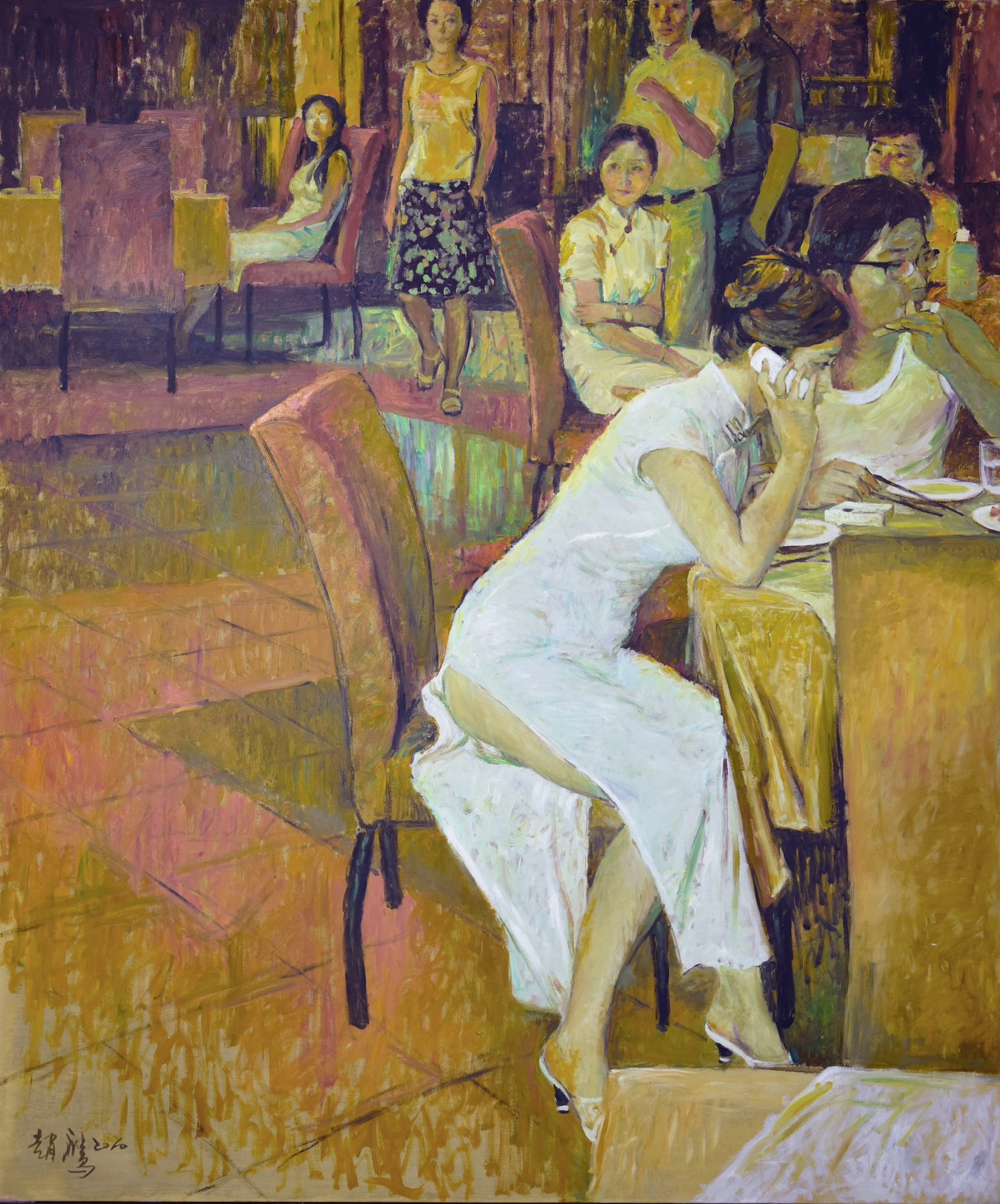 柠檬汁氤在水中　角落里美人如茵——画家赵鹰的写意油画