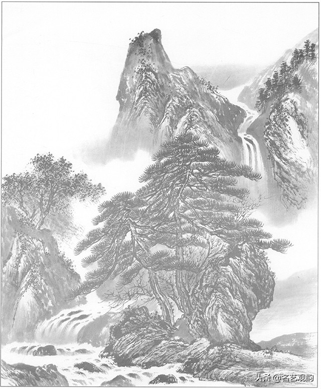 国画山水画作品欣赏简单,山水画稿大全集写意