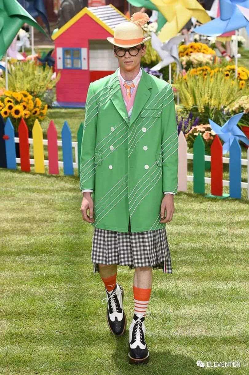 thombrowne2018男装,ThomBrowne2018春夏男装闭场造型