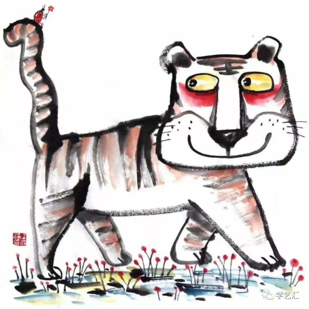 绘画水墨作品大全,水墨画儿童绘画技法新教程