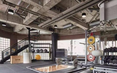 合肥140平健身房装修设计风格,合肥健身房设计方案效果图