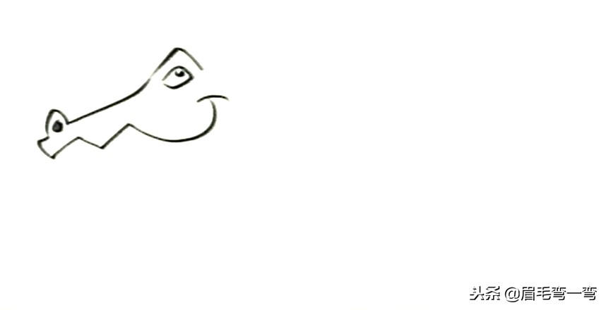 变异狂暴鳄鱼简笔画,鳄鱼爱上长颈鹿简笔画