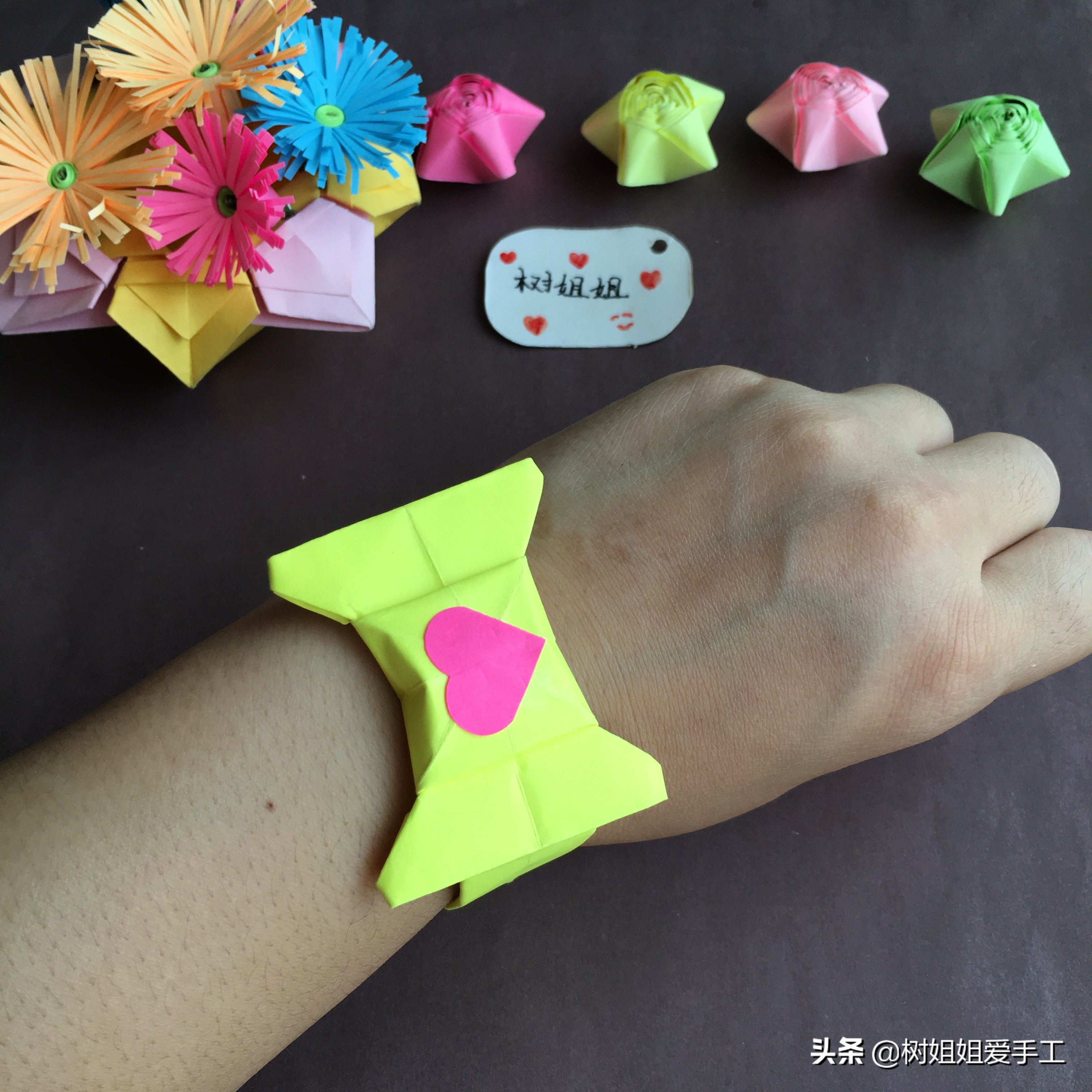 蝴蝶结戒指折纸教程慢动作,蝴蝶结戒指折纸教程