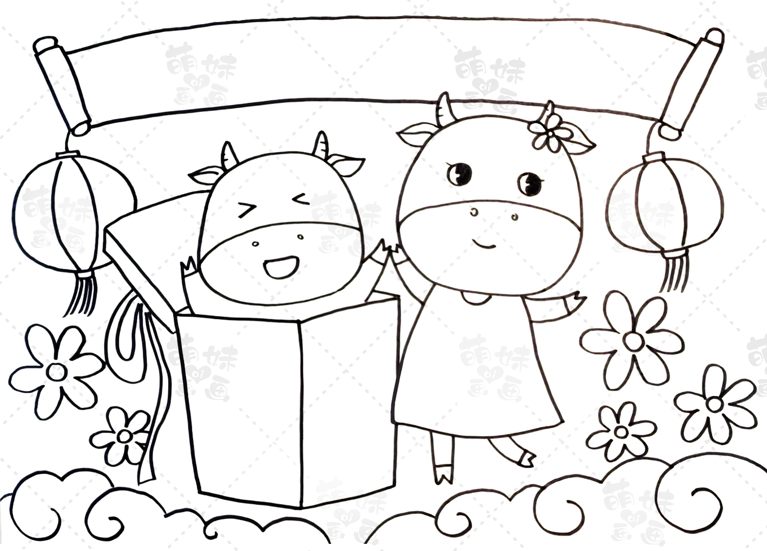 春节的主题画2022简单又漂亮,春节的画简单又好看2021年的