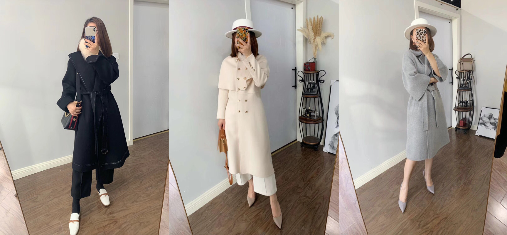 高端双面绒羊绒大衣穿搭,宽松休闲羊毛绒大衣怎样穿好看