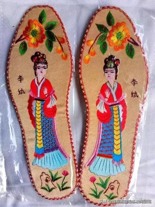 鞋垫绣花制作教程全过程,陕北民间纯手工鞋垫绣花