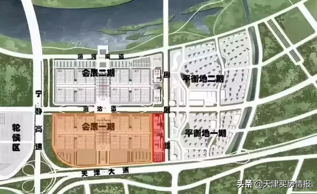 天津国展西学校板块,国展板块和海河教育园