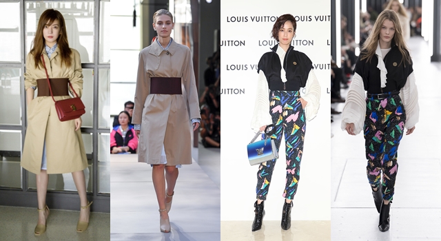 赵薇慵懒随性的长发完胜模特！李圣经选错衣服，把腿藏起来太可惜