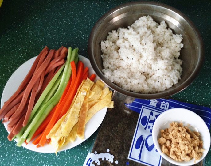 紫菜包饭的做法韩剧,韩剧里面吃紫菜包饭