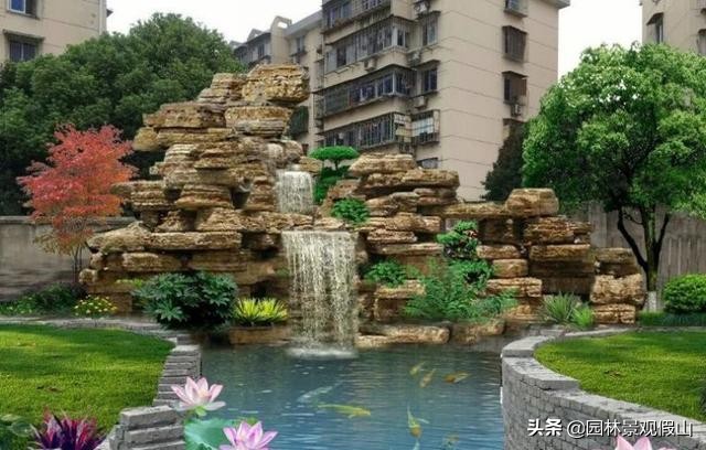 盆景假山用什么草点缀,室内景观假山鱼池绿化