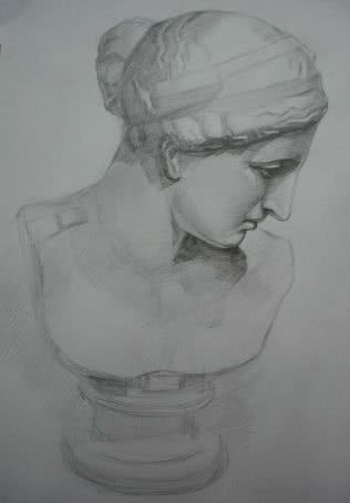素描石膏像写生方法说课,素描石膏像入门教程