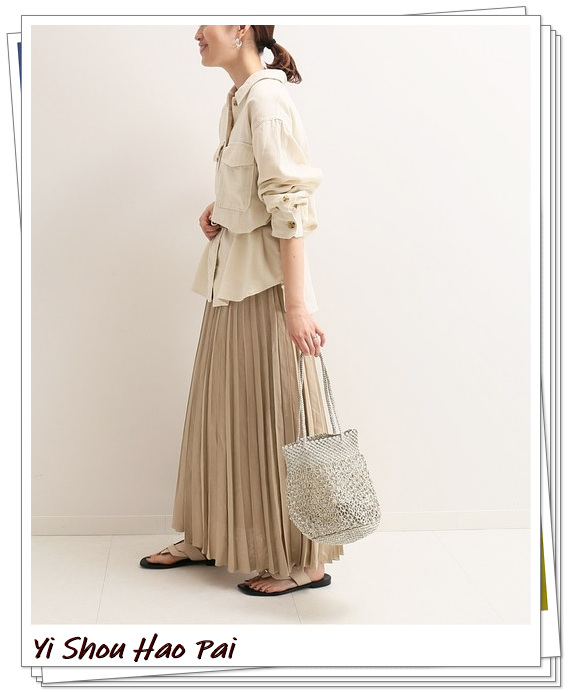 亚麻垂感半身裙,洋气半身裙白色亚麻材质