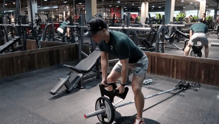 t杠划船的正确训练方法,t杠划船能练到中下斜吗