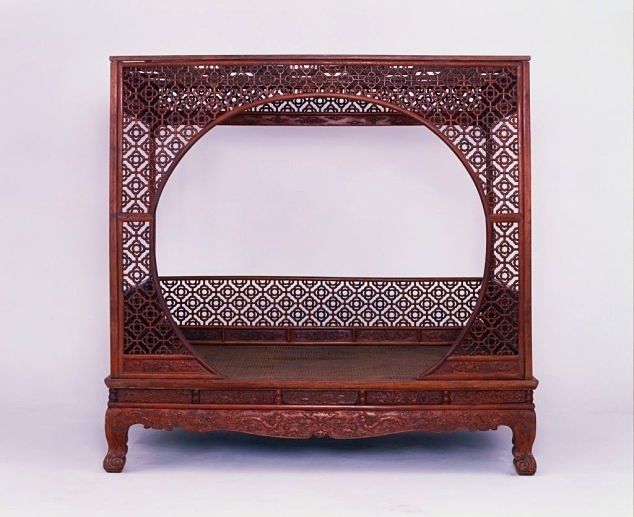 特色木头床,浙江老木头床