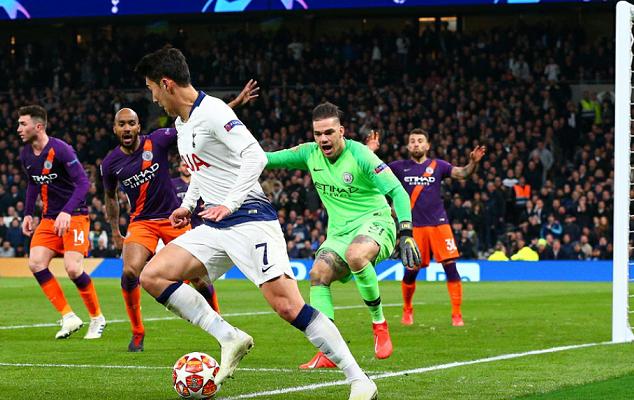 欧冠小组赛热刺1:2摩纳哥,热刺曼城欧冠孙兴慜一回合