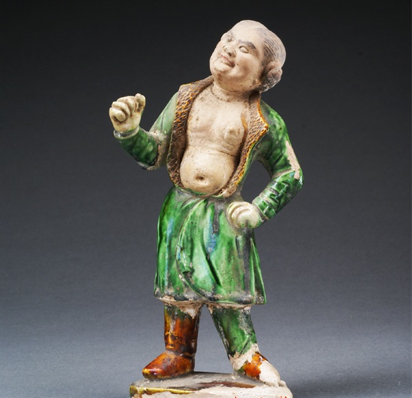 唐三彩俑,为什么唐三彩人俑脸上没有颜色