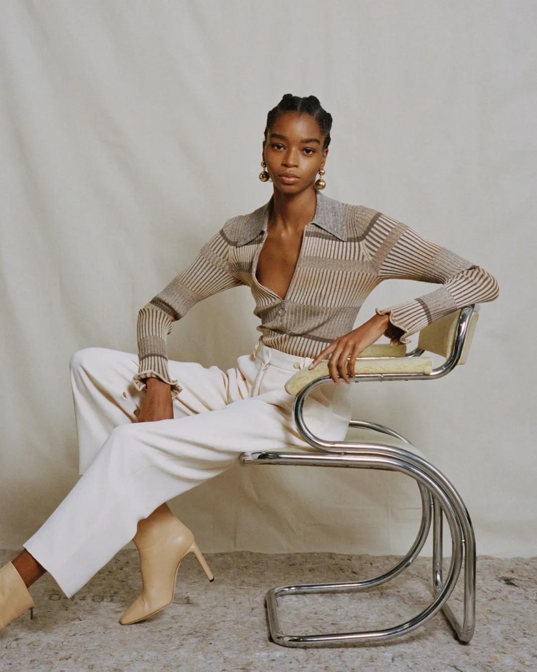 气质针织秋冬穿搭一整套,明星同款针织衫日常穿搭