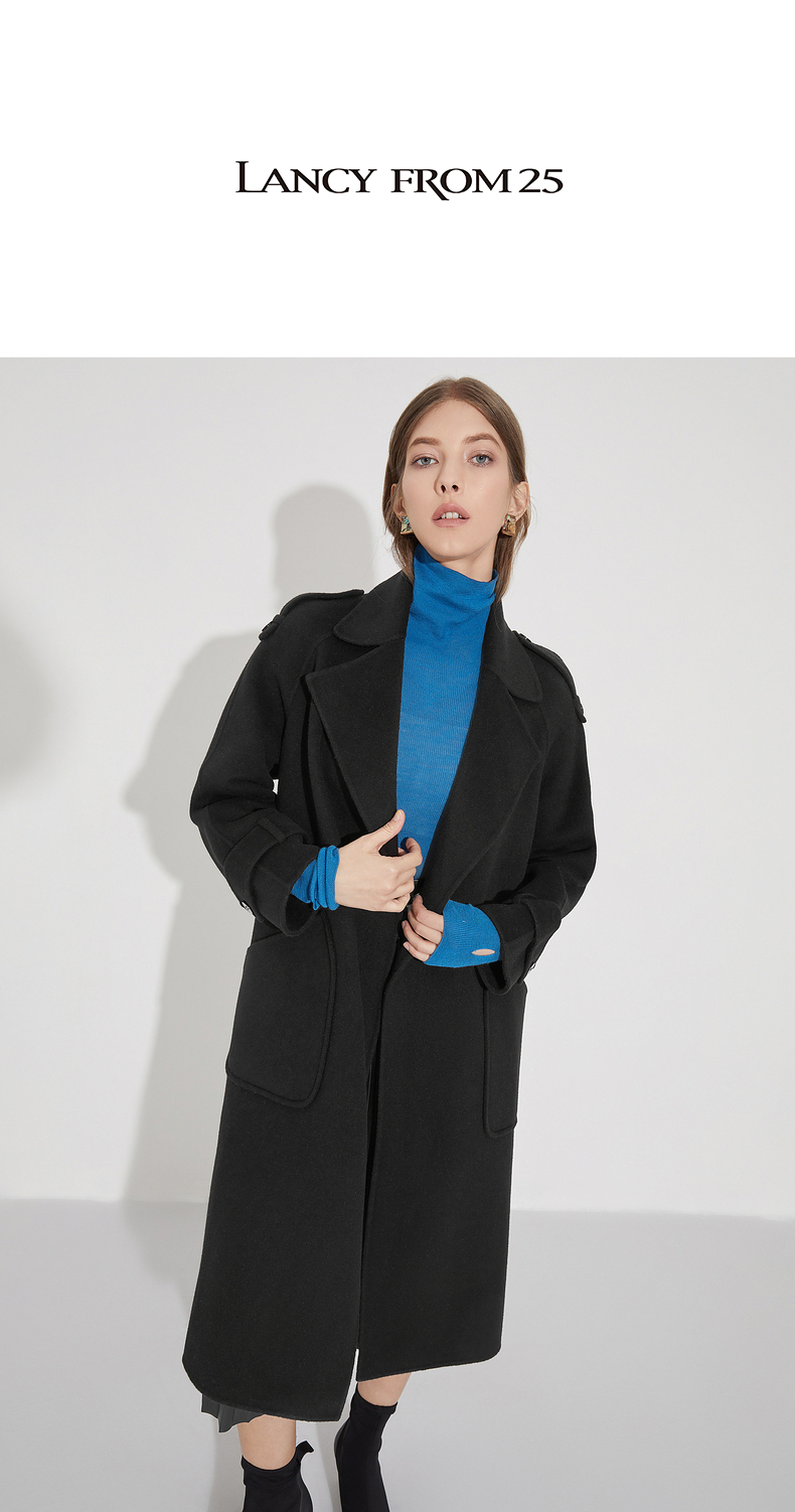 雾霾蓝大衣怎么搭配秋冬,秋冬大衣怎么搭配好看