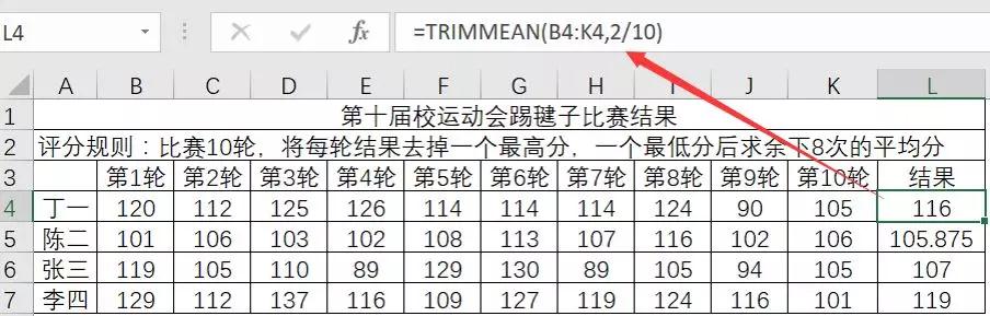 excel计算平均分用公式出错,excel平均修剪数怎么用