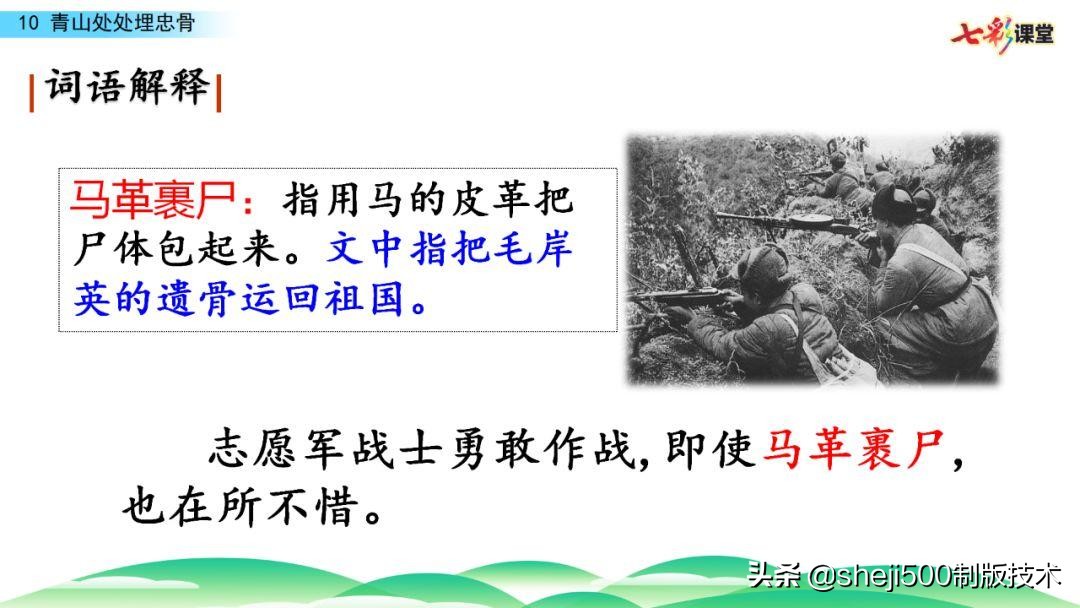 五年级下册青山处处埋忠骨的预习,五年级语文11课青山处处埋忠骨
