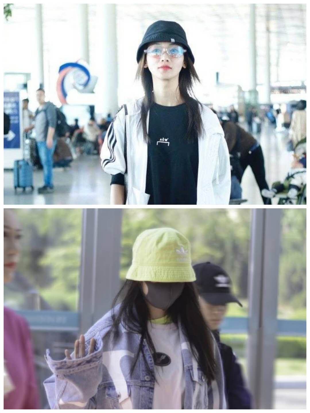 热巴同款防晒,热巴戴渔夫帽