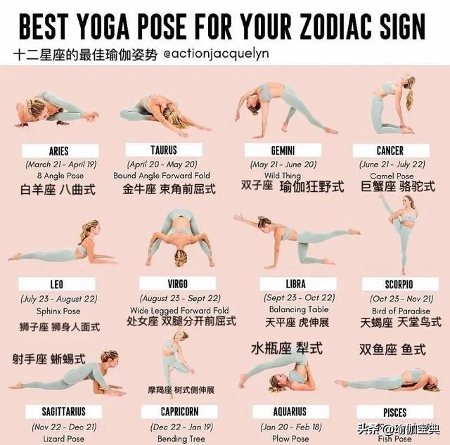 12星座最佳瑜伽动作女,12星座适合做什么瑜伽