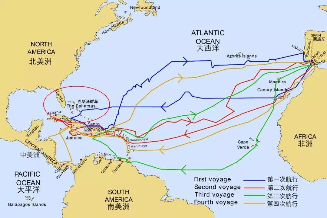 西葡两国为海上探索起争端，不靠谱信息误导哥伦布，绝望行驶70天