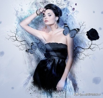 ps怎么把图片处理成水墨效果,ps怎么把实景做成彩色水墨效果