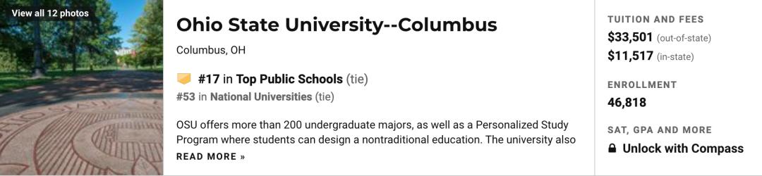 2021年美国康涅狄格大学排名,2023年usnews全美公立大学排名