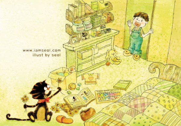 韩国插画师keki作品,韩国神级插画