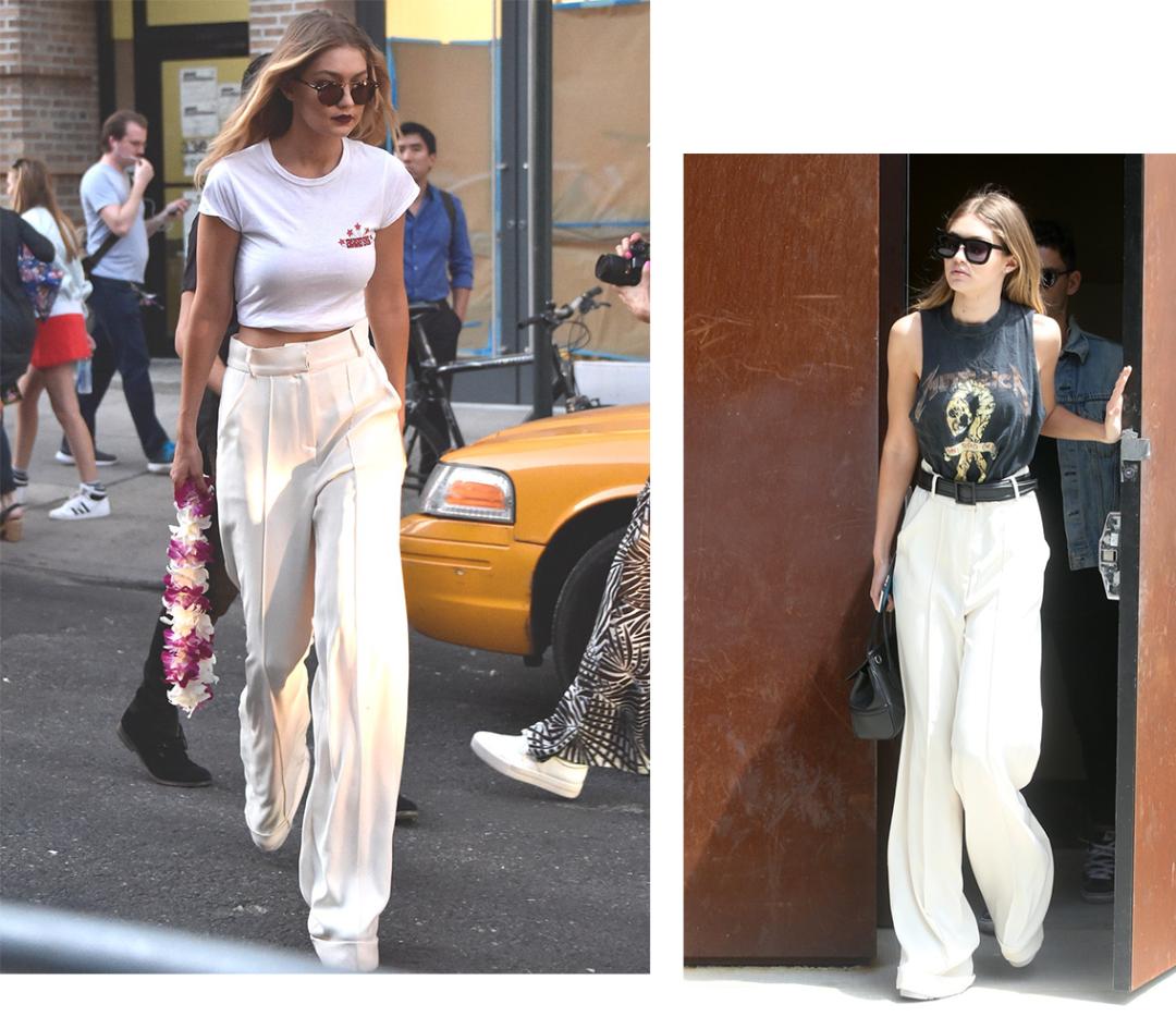 阔腿裤+运动鞋,大热天超防晒的满分穿搭!这4条显瘦显高巨有范儿