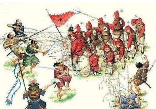 戚家军的杀器-长牌、绳串蒺藜与鬼箭伏弩。