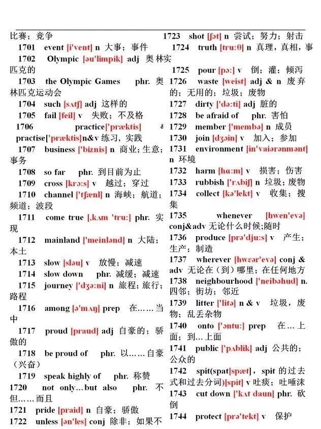 初中特级英语老师笔记,初中英语2000个必背单词