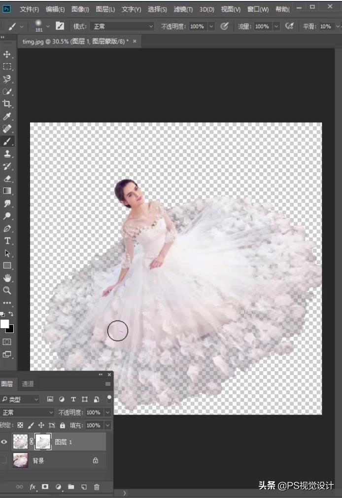 复杂背景婚纱抠图,婚纱照抠图背景融为一体