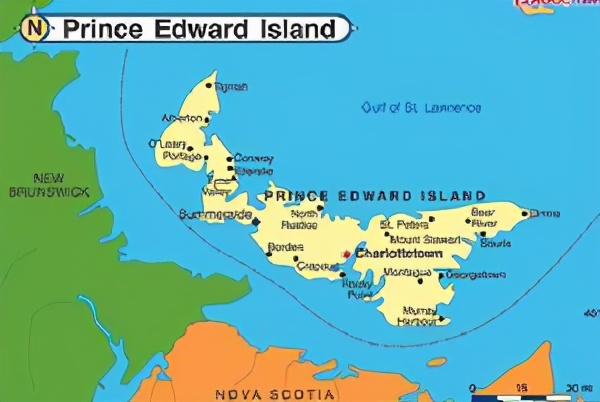 风景优美的居住地方,爱德华王子岛全景图