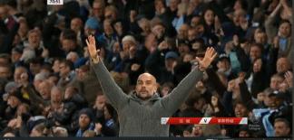 英超冠军瞬间?5万人目睹瓜迪奥拉不安到振臂曼城惊涛骇浪90分钟!