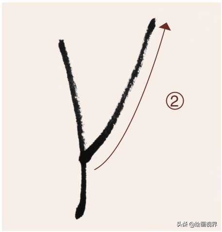 国画梅枝的穿插和笔法,国画梅入门教程