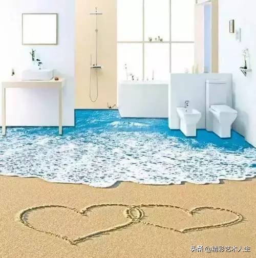 这才叫3D地板砖，你家的只能叫砖