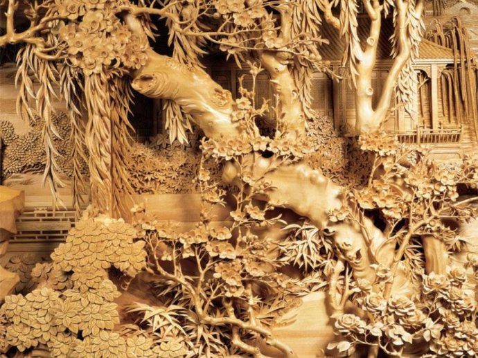 中国四大木雕精品欣赏：东阳木雕