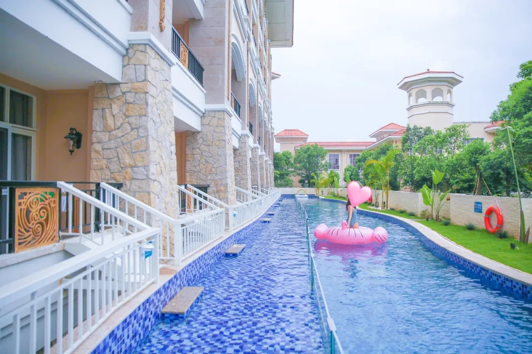 广东威尼斯水上度假村推荐,水上威尼斯一楼带花园