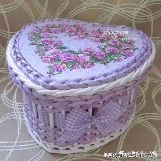 旧报纸变废为宝手工编织收纳筐,旧报纸制作简易的收纳筐